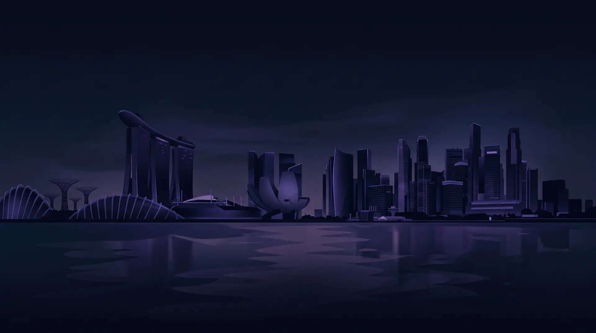 Marina Bay skyline, Singapore