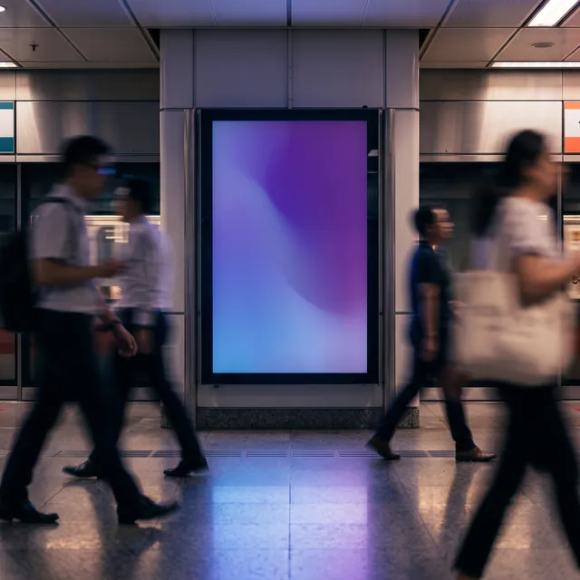OOH campaign · MRT poster